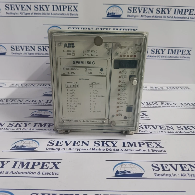 ABB SPAM 150 C MOTOR PROECTION RELAY 80-265V 50Hz RELAYS