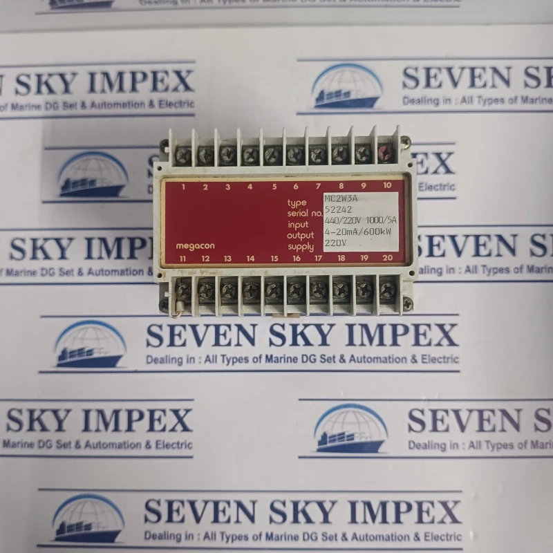 MEGACON MC2W3A RELAY 400/220V 1000/5A RELAYS