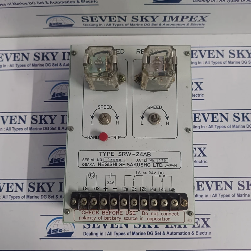 NEGISHI SEISAKUSHO SRW-24AB SPEED RELAY RELAYS