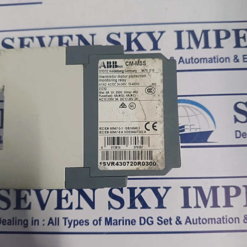ABB CM-MSS THERMISTER MOTOR PROTECTION MONITORING RELAY 1SVR430720R0300 thumbnail 10