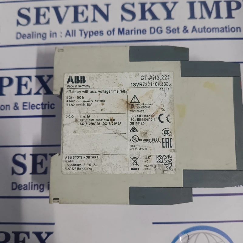 ABB CT-AHS.22S OFF-DELAY WITH AUX. VOLTAGE TIME RELAY thumbnail 9
