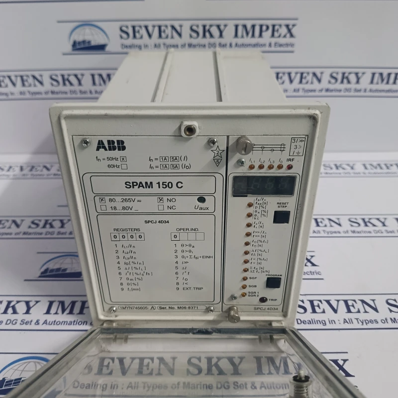 ABB SPAM 150 C MOTOR PROECTION RELAY 80-265V 50Hz thumbnail 2
