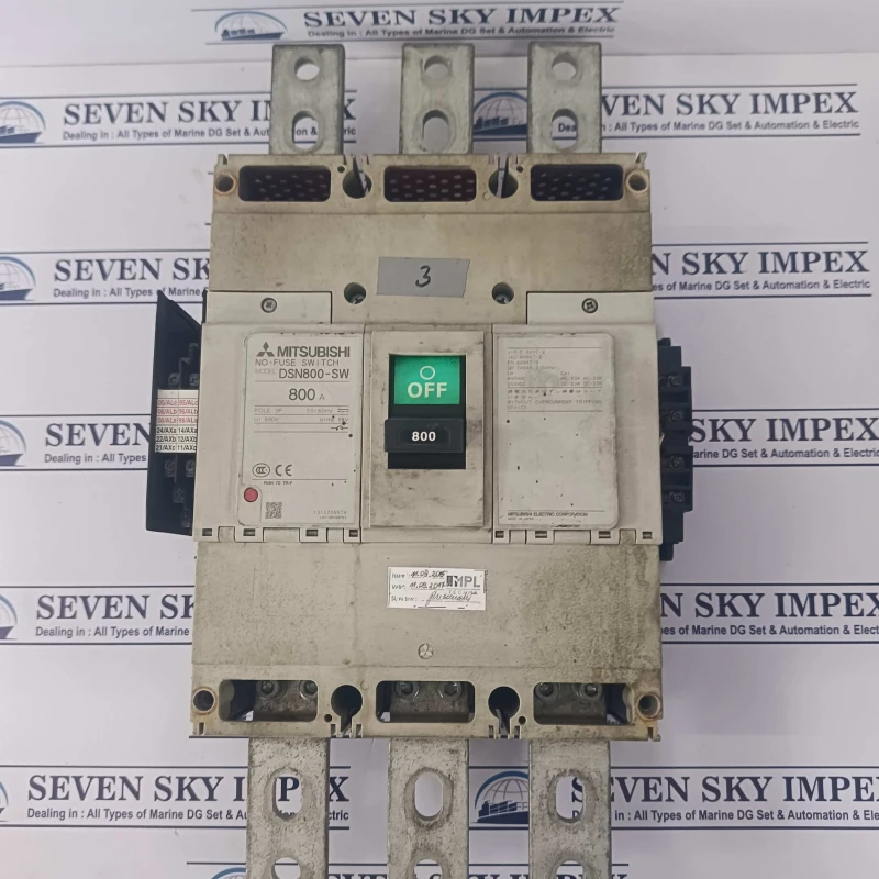 MITSUBISHI DSN800-DS NO FUSE CIRCUIT BREAKER 800AMP thumbnail 7