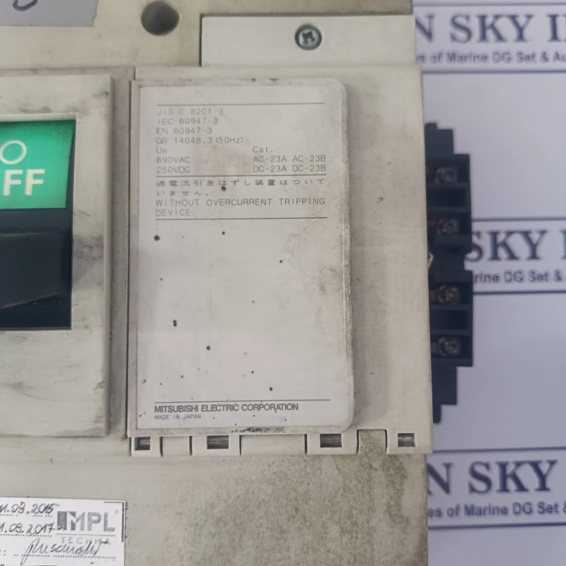 MITSUBISHI DSN800-DS NO FUSE CIRCUIT BREAKER 800AMP thumbnail 9