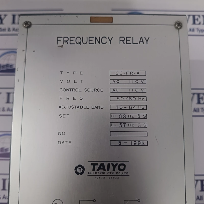 TAIYO SC-FR-A FREQUENCY RELAY thumbnail 2