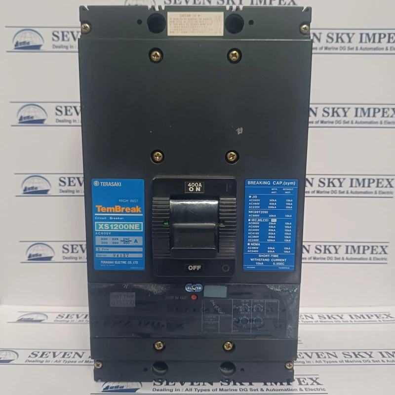 TERASAKI TEMBREAK XS1200NE 400A CIRCUIT BREAKER thumbnail 2