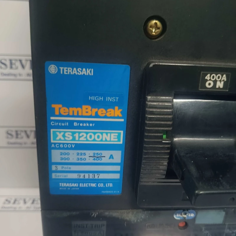 TERASAKI TEMBREAK XS1200NE 400A CIRCUIT BREAKER thumbnail 3