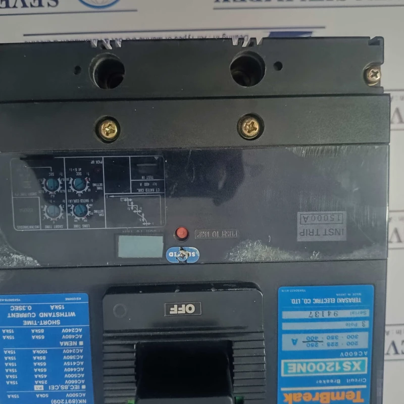 TERASAKI TEMBREAK XS1200NE 400A CIRCUIT BREAKER thumbnail 5